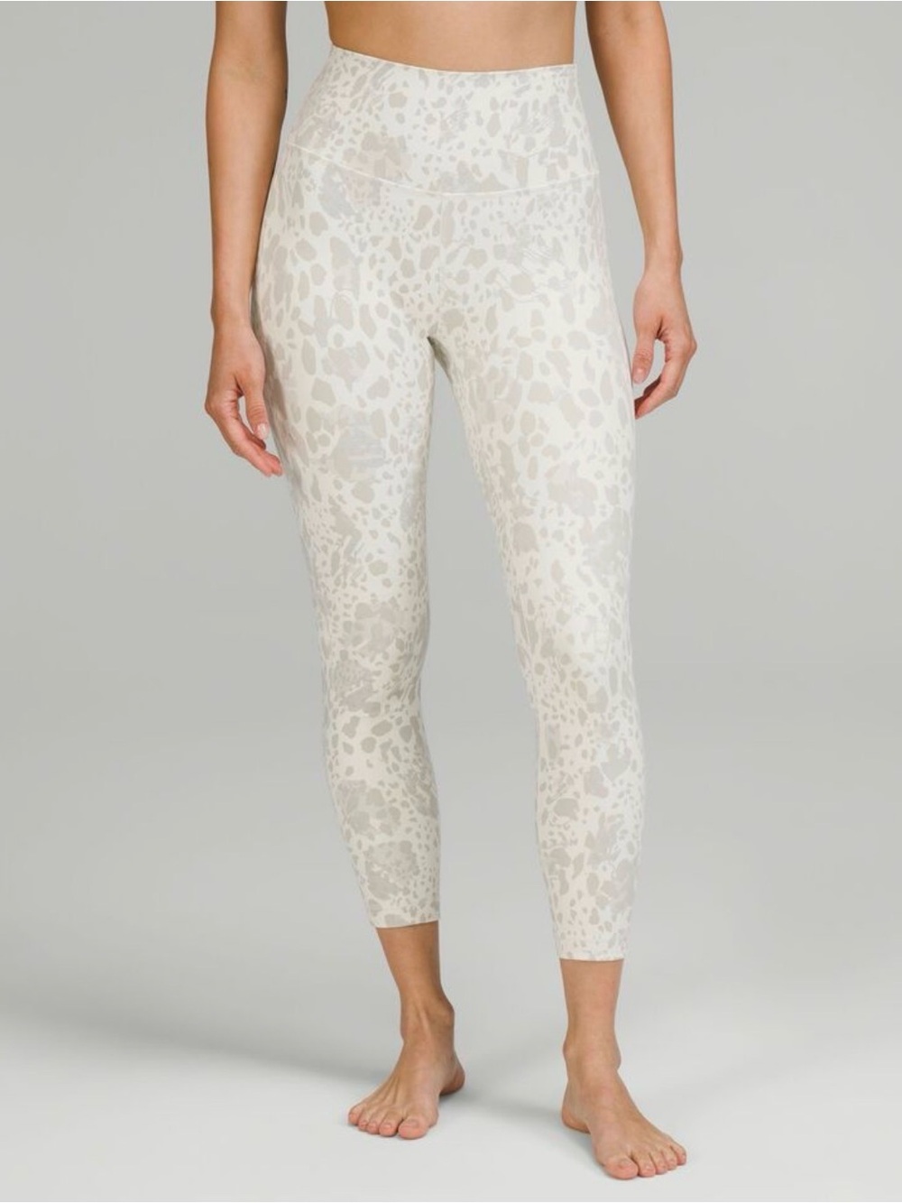 Lululemon Align leggings cheetah camo antique white size 4